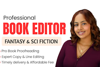 proofread, edit, format fantasy book, science fiction, fantasy book editor