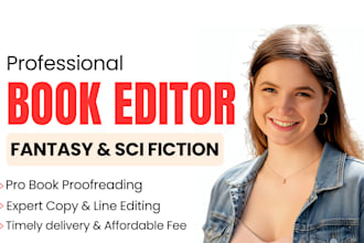 proofread, edit, format fantasy book, science fiction, fantasy book editor