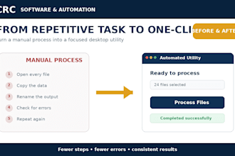 build custom desktop tools and business automation utilities