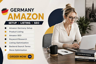 do germany amazon setup, product listing and SEO optimization