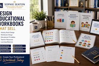 design educational workbook activity book printable learning resources