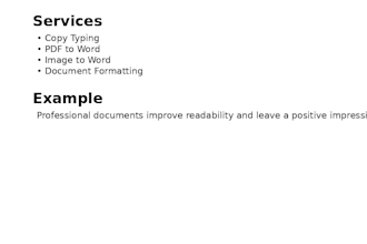 type, convert and format your documents accurately