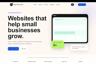 create a website for your business
