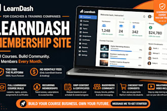build learndash lms membership website with buddyboss on wordpress