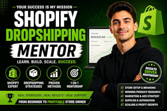 be your shopify mentor and coach for 5 days