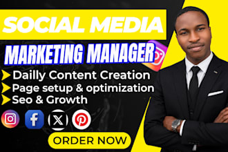 be your social media marketing manager and content strategist