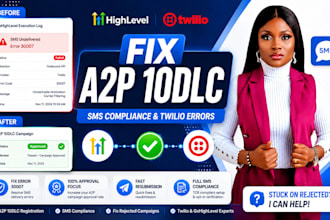 fix gohighlevel a2p 10dlc registration and SMS compliance issues