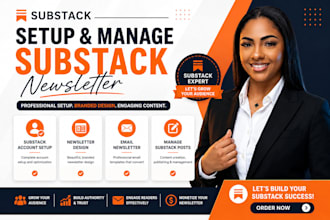 setup substack acct design newsletter manage substack posts squarespace website