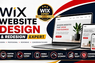 design a modern wix website and wix studio website