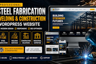 build professional website for steel fabrication and welding construction design