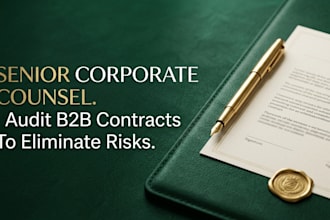 review, redline, and audit your b2b commercial contracts for risk mitigation