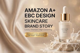 design amazon ebc brand story for skincare brand