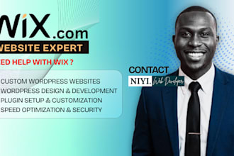 build wix website design, wix website redesign, wix booking for salons, hotel