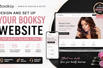 design and set up your booksy website for beauty salons and spas
