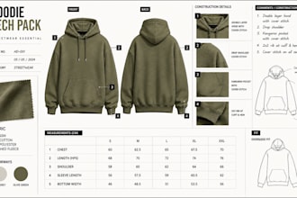 create streetwear tech packs for hoodies and t shirts