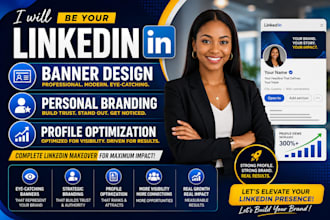 linkedin banner design, personal branding and profile optimization expert