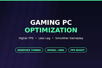 optimize your windows PC for maximum gaming performance