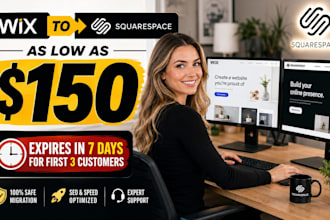 do wix to squarespace transfer and provide fast squarespace help