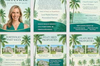 make designs for realtor branding pages for high wealthy realtors and companies
