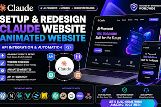 setup claude website redesign claude animated website claude api integration