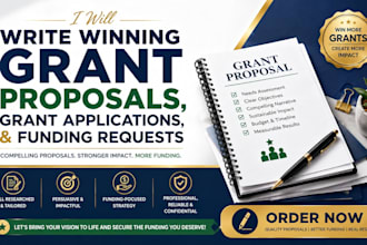 write winning grant proposals, grant applications, and funding requests