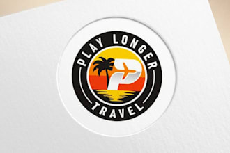 make a professional tourism and travel agency logo
