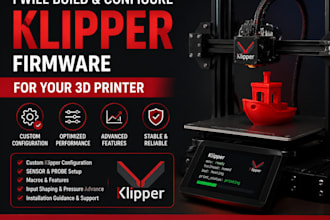 build and configure marlin or klipper firmware for your 3d printer