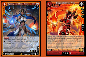 design custom trading card game, ccg tcg card game template, pokemon, board game