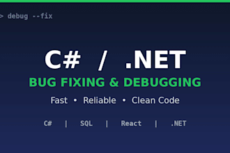 fix bugs and errors in your c sharp and net application