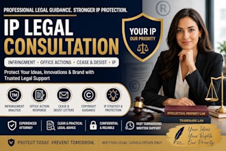 provide you IP legal consultation as an attorney