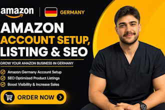 germany amazon store setup, fba fmb listing, product seo and account setup