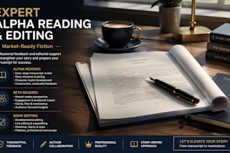 be your book beta reader, alpha reader for honest feedback and reactions