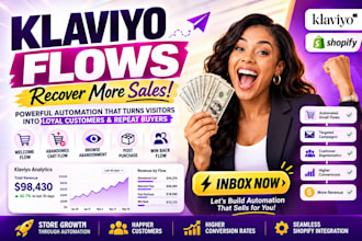 create klaviyo email flows, automation and email marketing for shopify stores