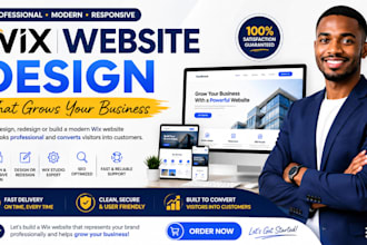 design or redesign wix websites, fix wix issue, edit site