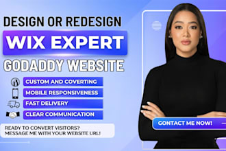 create wix website design and redesign godaddy website wix godaddy landing page
