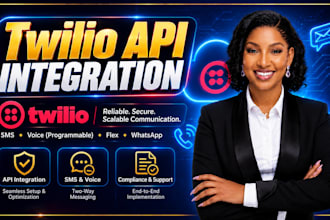 do twilio API integration, bulk SMS, SMS automation and a2p 10dlc setup