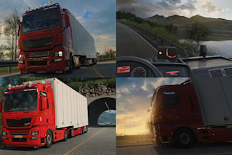 create high 3d quality ets 2 and ats skin and trucks, ets trailer, ats map