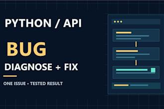 diagnose or fix one python script or API bug
