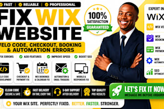 fix wix website error bugs wix velo code checkout issues wix booking automation