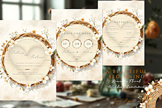 design elegant wedding invitations and stationery