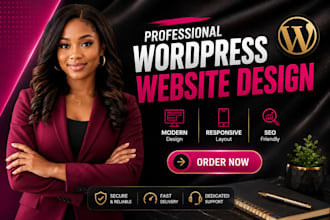 do modern wordpress website design or redesign, website development in 24 hours