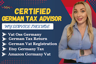 handle german vat oss, vat registration, tax filing, and bookkeeping service