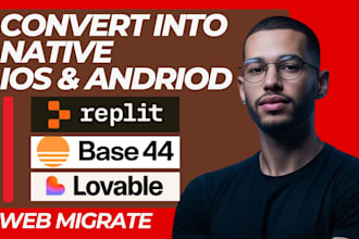 convert base44 or loveable app to capacitor native IOS and android app publish