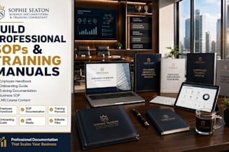 create employee handbook training manual sop and lms course content