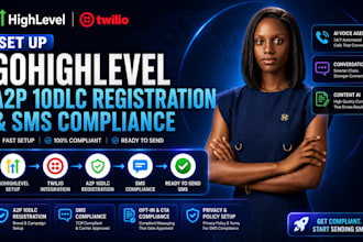 set up gohighlevel a2p 10dlc registration and SMS compliance