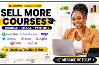 teachable activecampaign calendly stripe circle zapier twilio n8n automation