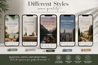 create a professional airbnb welcome book
