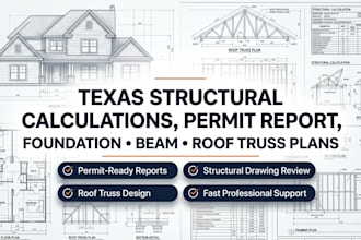 texas structural calculations permit report foundation beam design