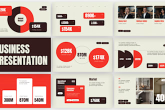 design business powerpoint presentation, sales pitch deck, google slides design