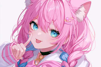 draw custom anime character design and manga illustration